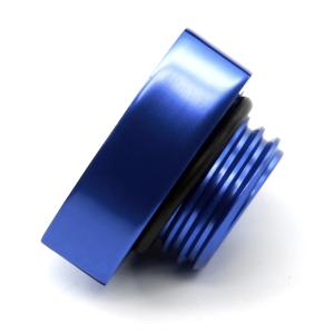 ROTARY13B1 ALUMINIUM ROTOR OIL CAP BLUE ANODIZED 55mm